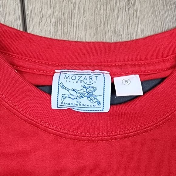 Vintage Mozart "Salzburg" breakthough T-Shirt Red Size Small - Picture 3 of 12